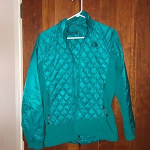 Teal North Face Rain Jacket size M